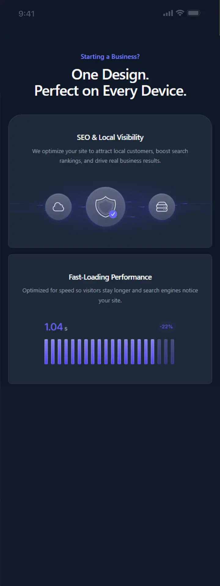 Mobile-friendly website design example by Kaimuki Digital